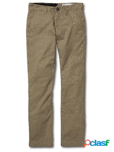 Volcom Pantalón Frickin Modern Stretch - KHAKI - (NIÑOS)