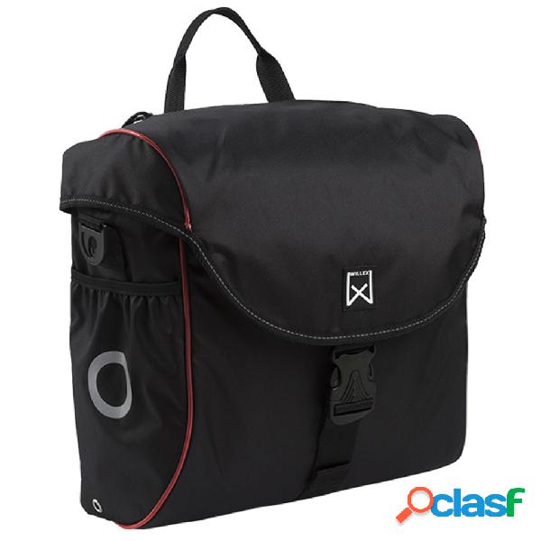 Willex Alforjas para bicicleta 19 L negra y roja 16005