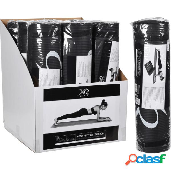 XQ Max Esterilla de yoga negra 183x58x1 cm