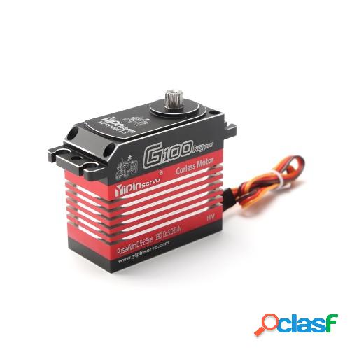 YIPINServo Digital Servo 100kg engranaje de Metal de alto