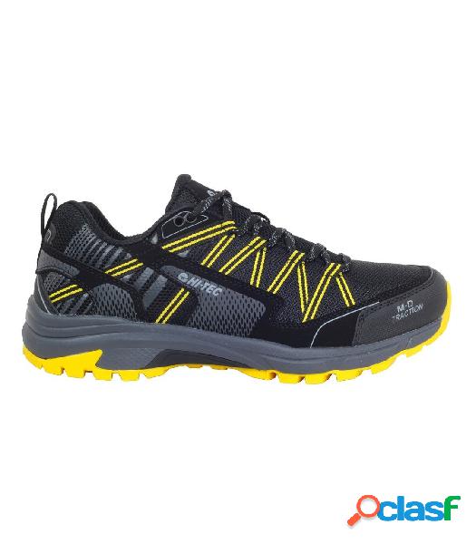 Zapatillas Hi-Tec Gravel Hombre Black Charcoal Super Lemon