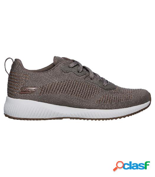 Zapatillas Skechers Bobs Squad Glam League Mujer Taupe 40