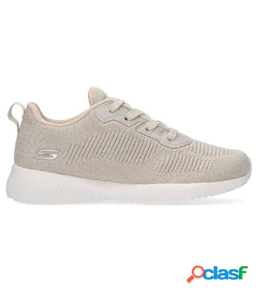 Zapatillas Skechers Bobs Squad Tough Talk Mujer Crudo 40