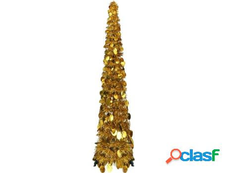 Árbol de Navidad Artificial VIDAXL Pop-up (PET - Dorado -