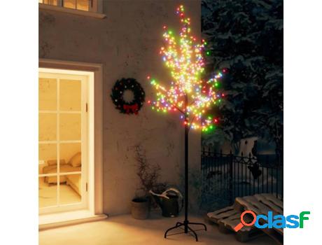 Árbol de Navidad VIDAXL 220 luces LED flores de cerezo