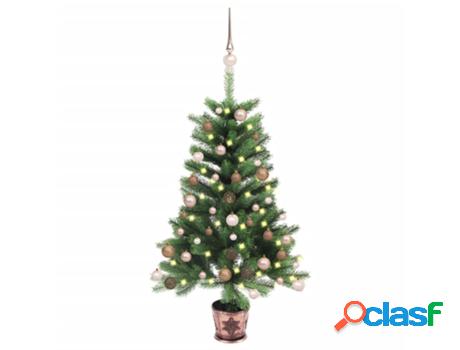 Árbol de Navidad VIDAXL con Luces LED y Bolas (Verde -
