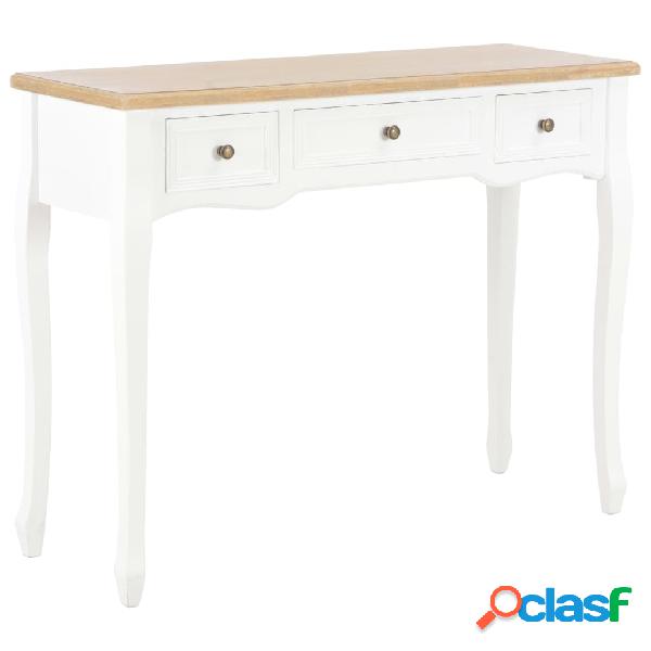 vidaXL 280044 Dressing Console Table with 3 Drawers White
