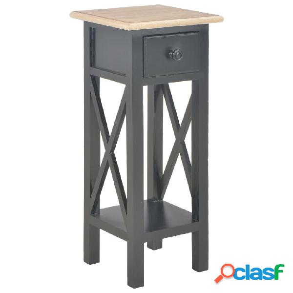 vidaXL 280059 Side Table Black 27x27x65,5 cm Wood