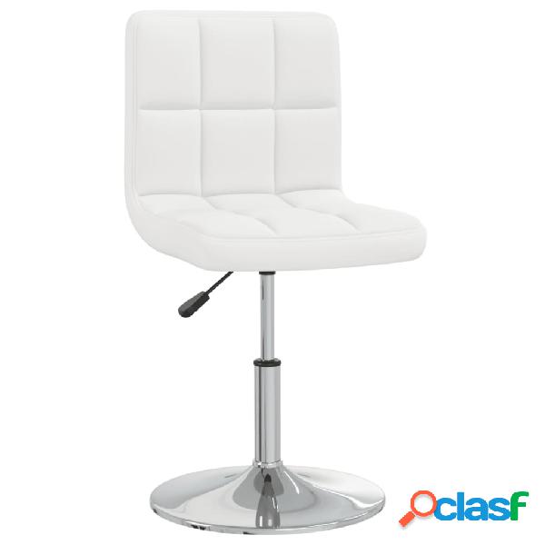 vidaXL 3087438 Dining Chair White Faux Leather (334169)