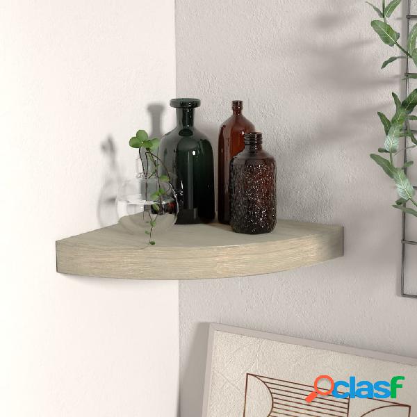 vidaXL 323904 Floating Corner Shelf Oak 25x25x3,8 cm MDF