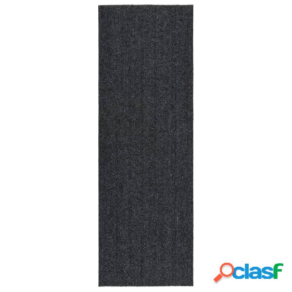 vidaXL Alfombra de pasillo atrapa suciedad 100x300 cm gris