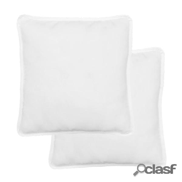 vidaXL Almohada 2 unidades 80x80 cm blanca