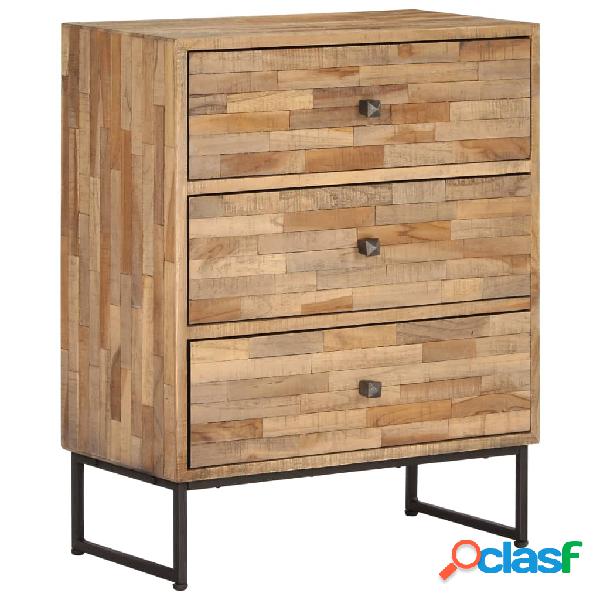 vidaXL Aparador de madera de teca reciclada 60x30x75 cm