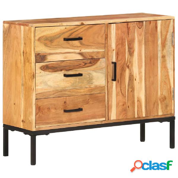 vidaXL Aparador de madera maciza de acacia 88x30x73 cm