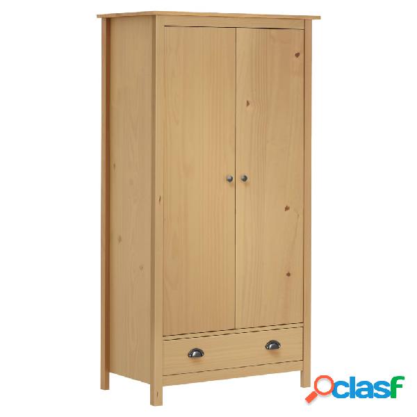 vidaXL Armario de 2 puertas Hill Range madera maciza pino