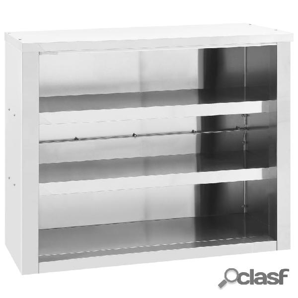 vidaXL Armario de pared para cocina acero inoxidable