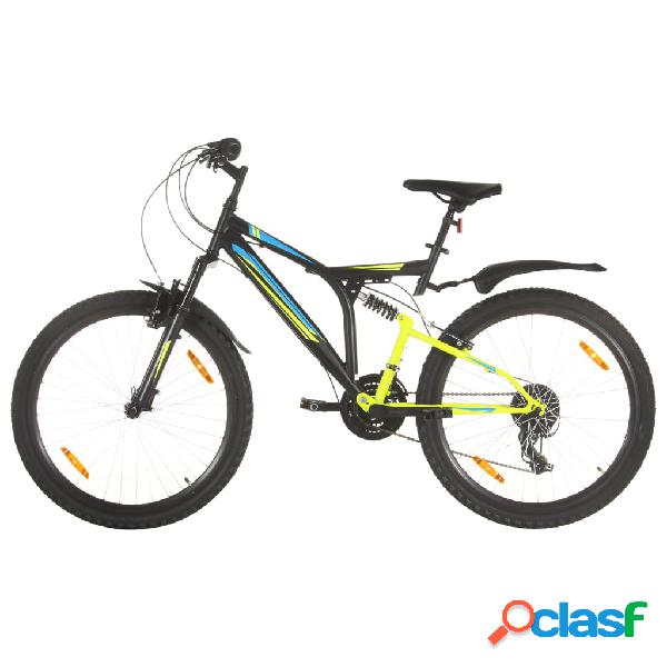 vidaXL Bicicleta montaña 21 velocidades 26 pulgadas rueda