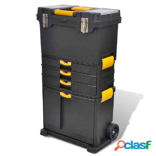 vidaXL Caja de herramientas carrito portátil