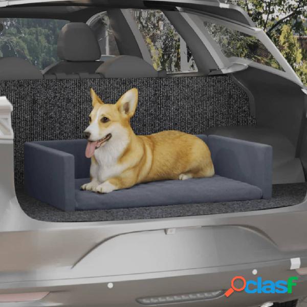 vidaXL Cama de maletero de coche para perros aspecto de lino