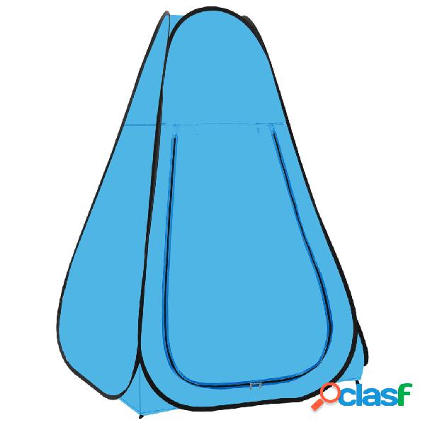 vidaXL Carpa de ducha emergente azul