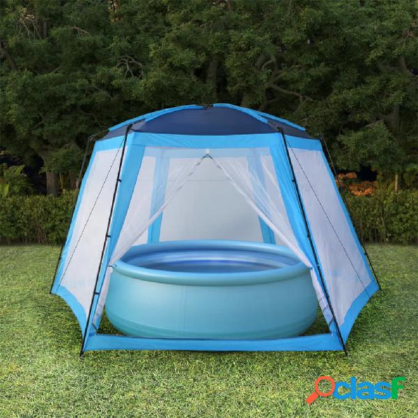 vidaXL Carpa para piscinas 660x580x250 cm azul