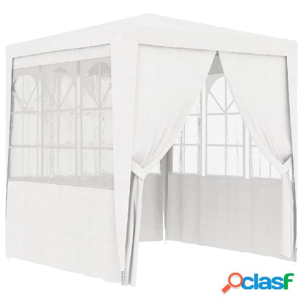 vidaXL Carpa profesional fiestas con paredes blanco 90 g/m²