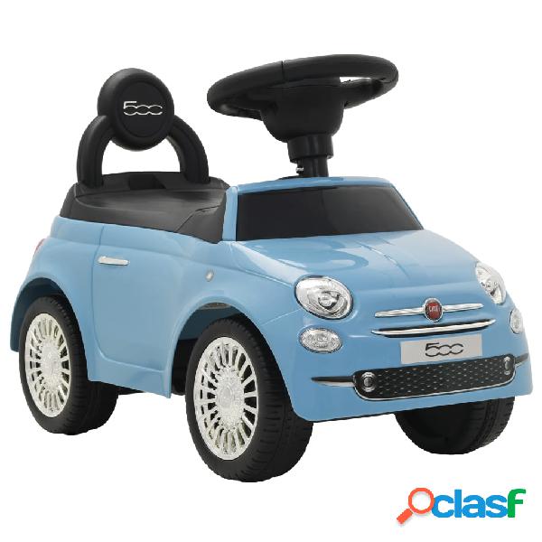 vidaXL Coche correpasillos Fiat 500 azul