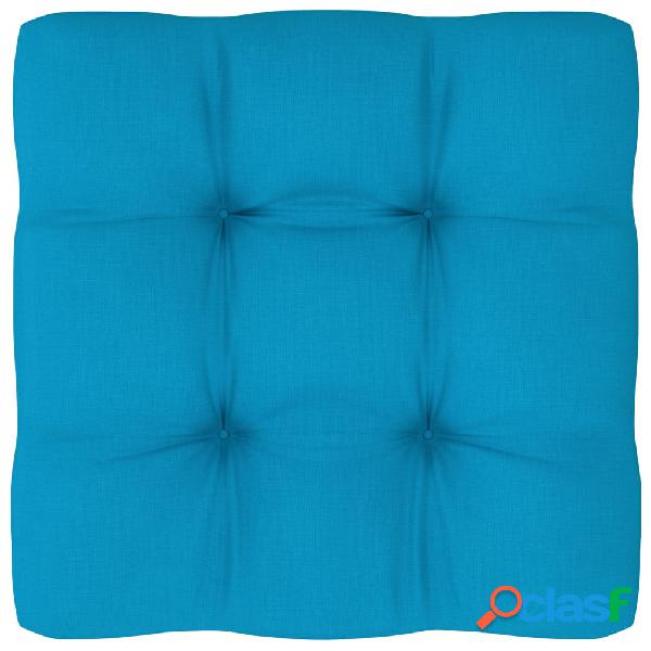 vidaXL Cojín para sofá de palets azul 50x50x10 cm