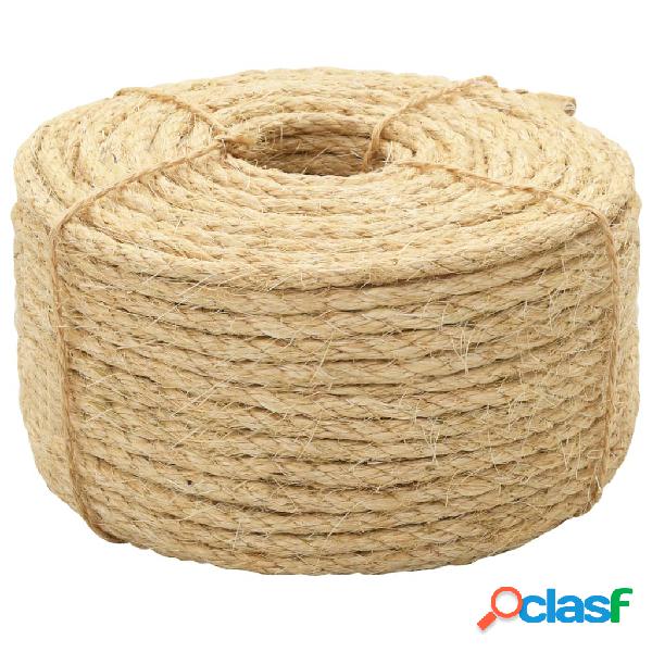 vidaXL Cuerda 100% sisal 6 mm 250 m