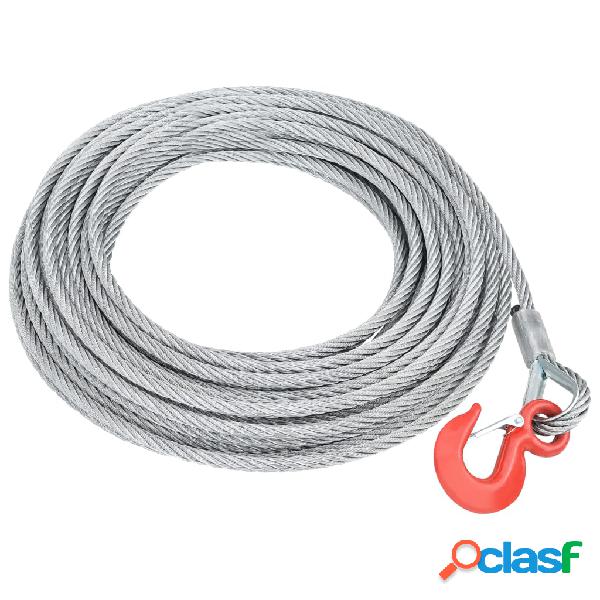 vidaXL Cuerda de cable 1600 kg 20 m
