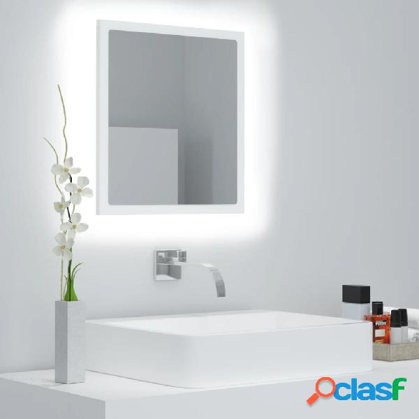 vidaXL Espejo de baño madera contrachapada blanco 40x8,5x37