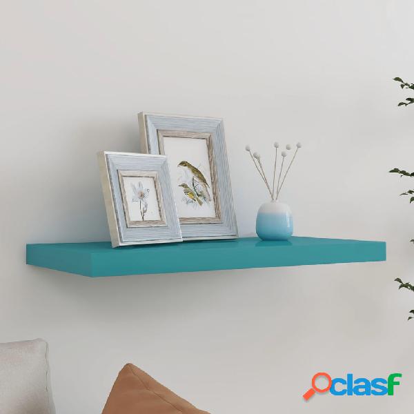 vidaXL Estante flotante de pared azul MDF 60x23,5x3,8 cm