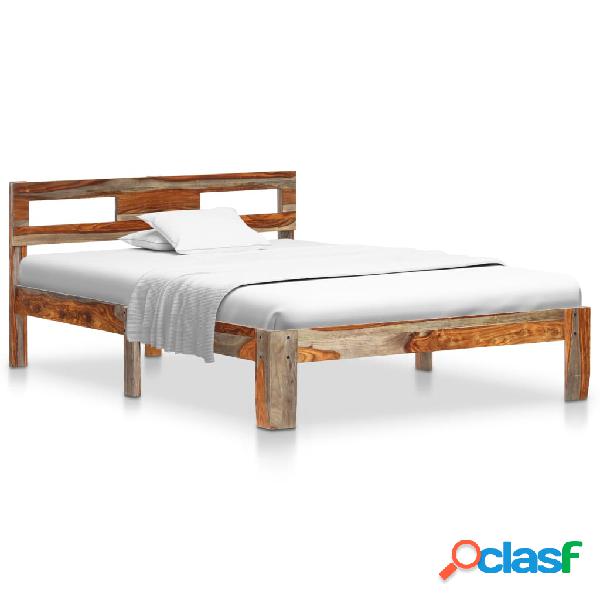 vidaXL Estructura de cama de madera maciza de sheesham