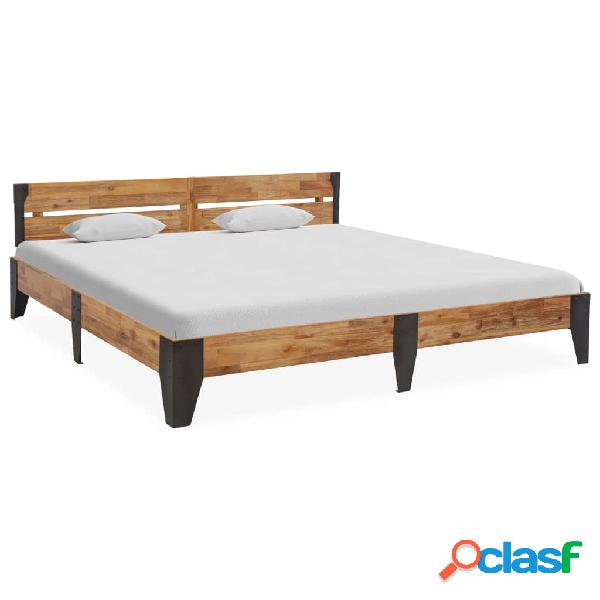 vidaXL Estructura de cama madera acacia acabado cepillado