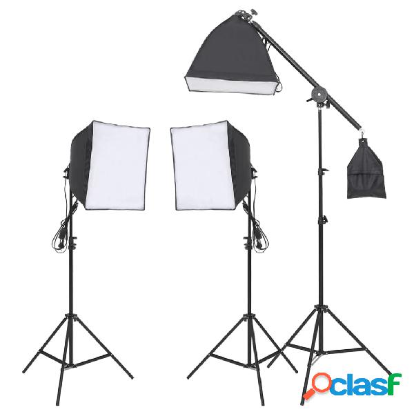 vidaXL Kit de iluminación de estudio con trípode y softbox
