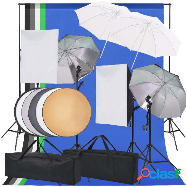 vidaXL Kit de iluminación de estudio de fotografía