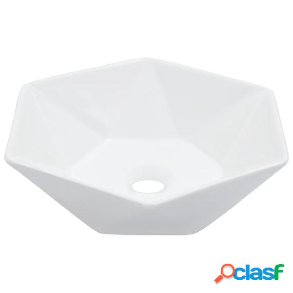 vidaXL Lavabo 41x36,5x12 cm cerámica blanco