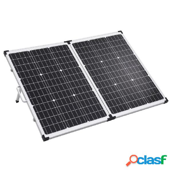 vidaXL Maletín con panel solar plegable 120 W 12 V