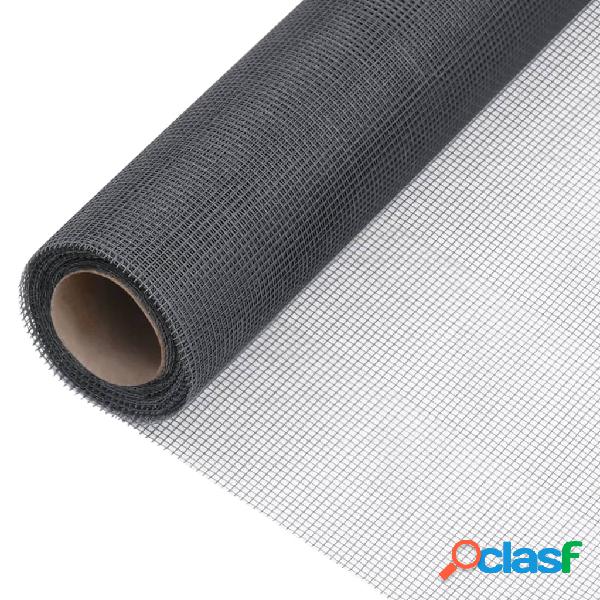 vidaXL Malla mosquitera de fibra de vidrio gris 60x500 cm