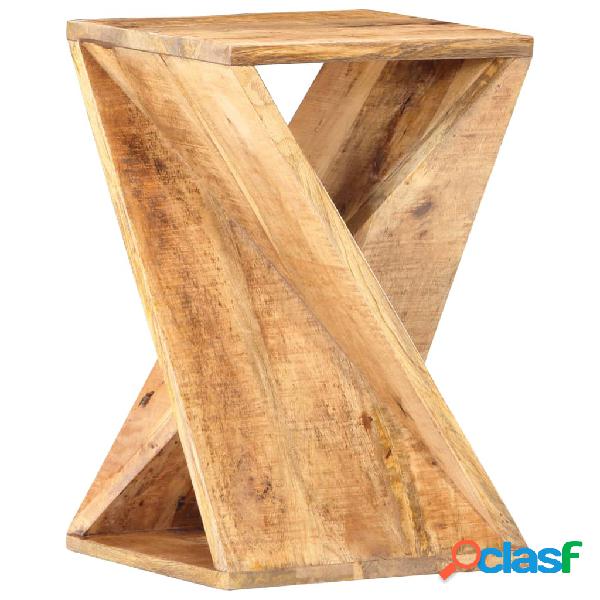 vidaXL Mesa auxiliar de madera maciza de mango 35x35x55 cm