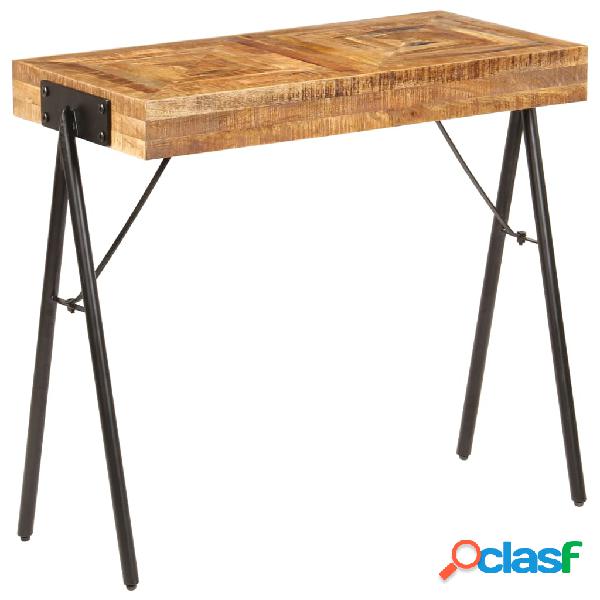 vidaXL Mesa consola de madera maciza de mango 80x40x75 cm