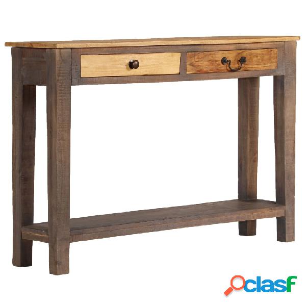 vidaXL Mesa consola de madera maciza vintage 118x30x80 cm