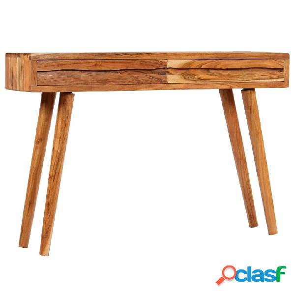 vidaXL Mesa consola madera maciza acacia cajones tallados