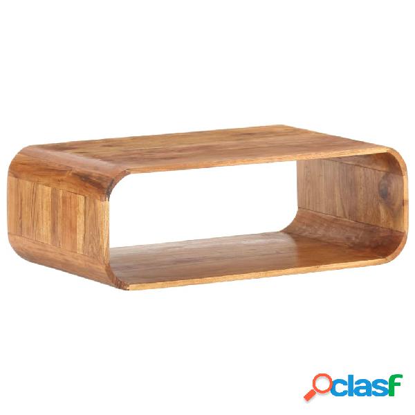 vidaXL Mesa de centro madera maciza de acacia 90x50x30 cm