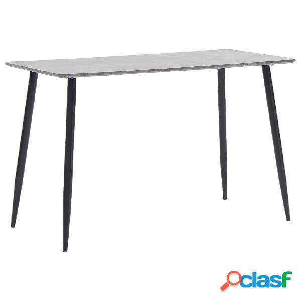 vidaXL Mesa de comedor de MDF gris 120x60x75 cm