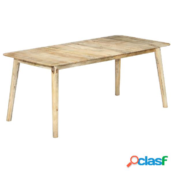 vidaXL Mesa de comedor de madera maciza de mango 180x90x76