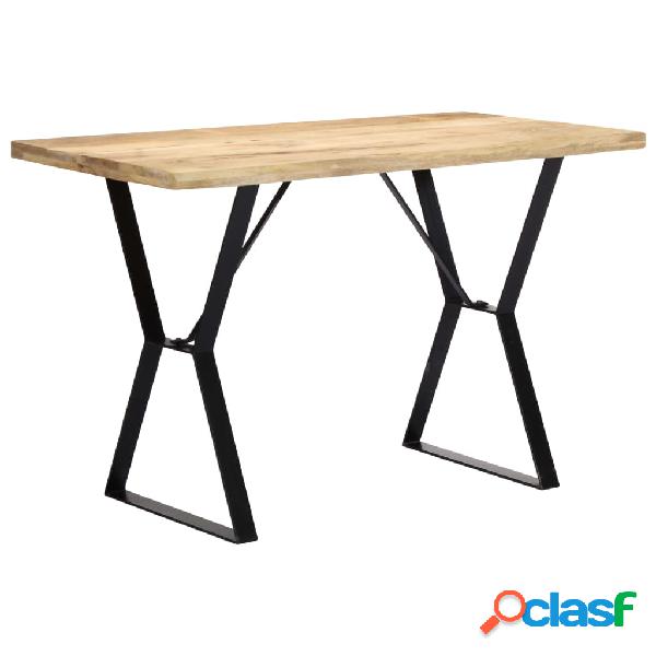 vidaXL Mesa de comedor madera maciza de mango 120x60x76 cm