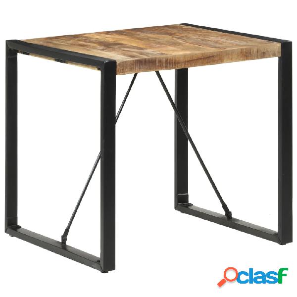 vidaXL Mesa de comedor madera maciza de mango 80x80x75 cm