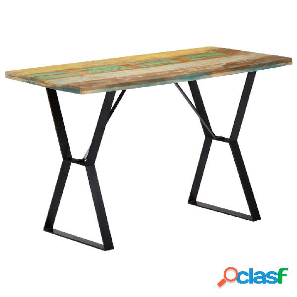 vidaXL Mesa de comedor madera maciza reciclada 120x60x76 cm