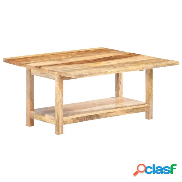 vidaXL Mesa extensible madera de mango maciza 90x(45-90)x45